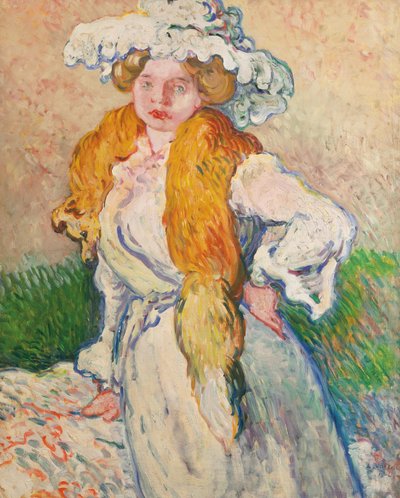 キツネを持つ女性 作： Louis Valtat