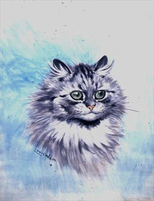 物思いにふける 作： Louis Wain