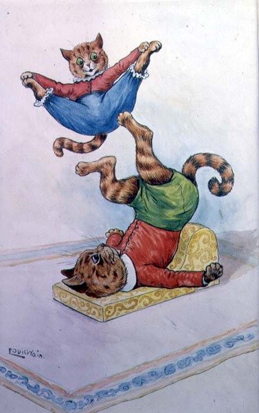 猫のキャバクラ 作： Louis Wain