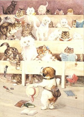 間違ったクラスで 作： Louis Wain