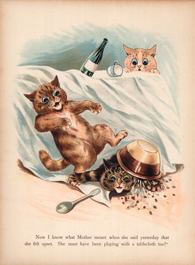 Louis Wain Cats（chromolitho） 作： Louis Wain
