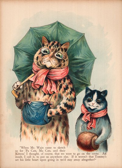 ルイ・ウェイン・キャッツ（クロモリト） 作： Louis Wain