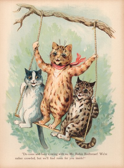 ルイ・ウェイン・キャッツ（クロモリト） 作： Louis Wain