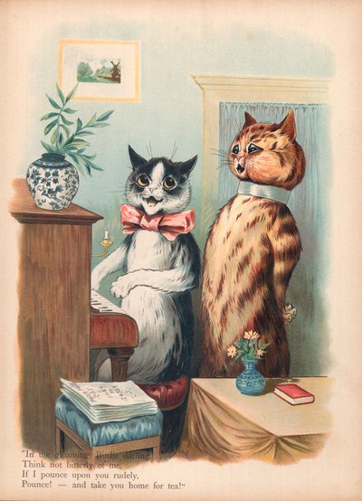 ルイ・ウェイン・キャッツ（クロモリト） 作： Louis Wain
