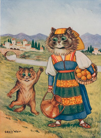 オレンジが欲しい 作： Louis Wain