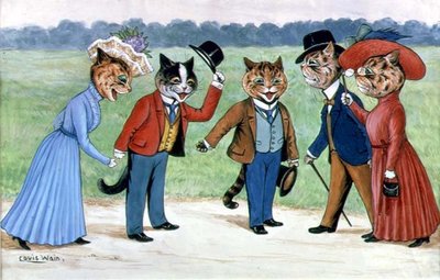 プロムナード・キャッツ 作： Louis Wain