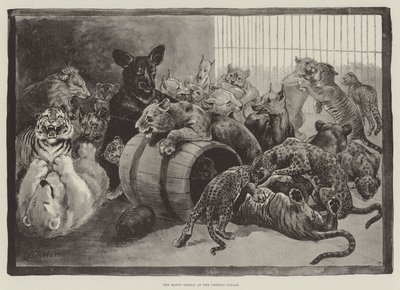 クリスタルパレスで幸せな家族 作： Louis Wain