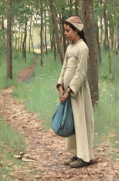 束縛を持つ少女 作： Louis Welden Hawkins
