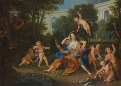 リナルドとアルミダ、1704 作： Louis de Boullogne