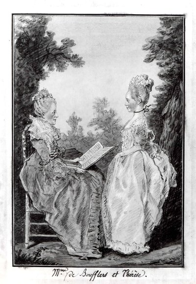 ブフレール伯爵夫人とテレーズ（1760年代半ば 作： Louis de Carmontelle
