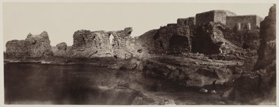 カリアエルアスリット、シリア、海辺からの眺め、1859年。 作： Louis de Clercq