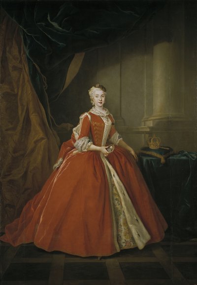 1738年にポーランドの衣装を着たザクセン王女マリアアマリアの肖像17241760 作： Louis de Silvestre
