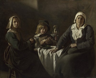 表の4つの図c。 1643 作： Louis le Nain