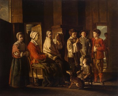 祖母への訪問 作： Louis le Nain