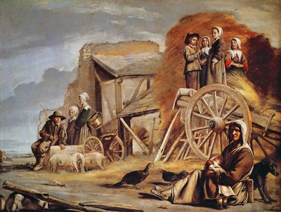 ヘイカート、またはヘイメイキングからの帰還、1641 作： Louis le Nain