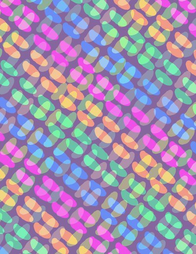 ドットチェック、2011（デジタル）99;パターン;装飾的な;モチーフ;設計;カラフル; 作： Louisa Hereford