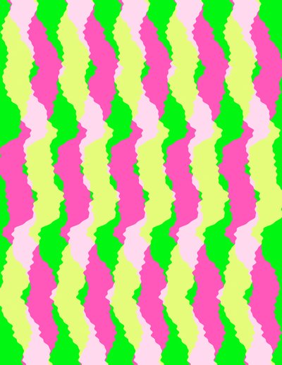 ファンキーストライプ、2011（デジタル） 作： Louisa Hereford