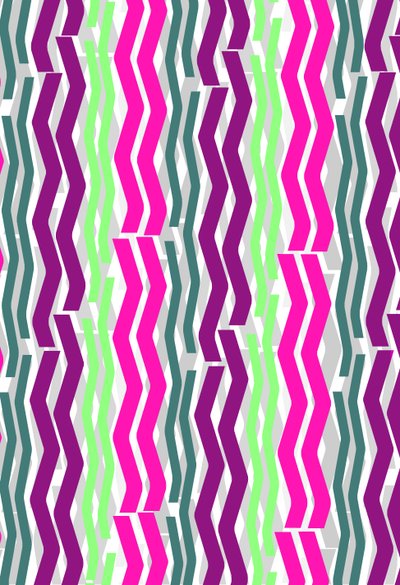 ジグジグストライプ、2014デジタルメディア 作： Louisa Hereford
