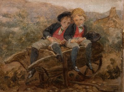 スケッチ オブ ザ ホンズ（Hons.Dudley and Archie Hamilton Gordon, 1890. 作： Louisa Starr