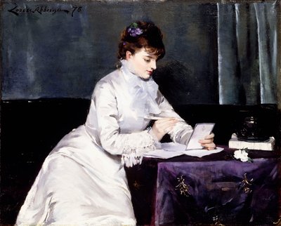 マダム・ルシアン・ギトリの肖像、1876 作： Louise Abbéma