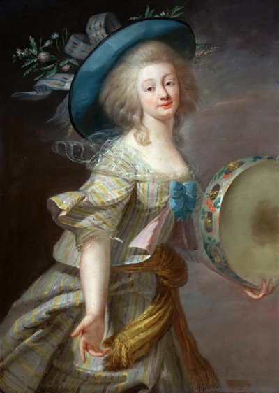 ダンサーの肖像、c。 1780年。 作： Elisabeth Louise Vigee Lebrun
