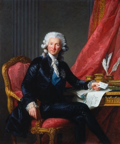 シャルル・アレクサンドル・ド・カロンヌの肖像（1734-1802） 作： Elisabeth Louise Vigee Lebrun