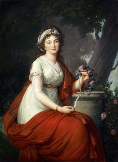 Tatyana Vasilyevna Yusupova伯爵夫人の肖像、née von Engelhardt 1769-1841、1797年。 作： Elisabeth Louise Vigee Lebrun