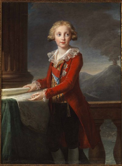 両シチリア国王フランツ 1 世の肖像 1777 ～ 1830 年、1790 年。 作： Elisabeth Louise Vigee Lebrun