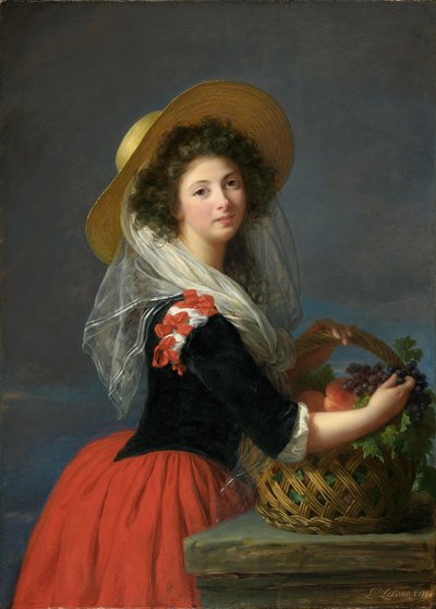 カデルース公爵夫人、マリー・ガブリエル・ド・グラモンの肖像 作： Elisabeth Louise Vigee Lebrun