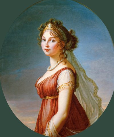 プロイセンのルイーズ女王の肖像 1776-1810 年、1802 年。 作： Elisabeth Louise Vigee Lebrun