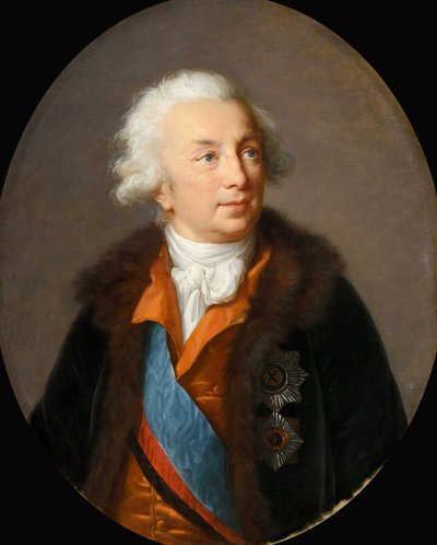 イワン・イワノビッチ・シュヴァロフ伯爵の肖像 1727-1797年、c. 1796年。 作： Elisabeth Louise Vigee Lebrun