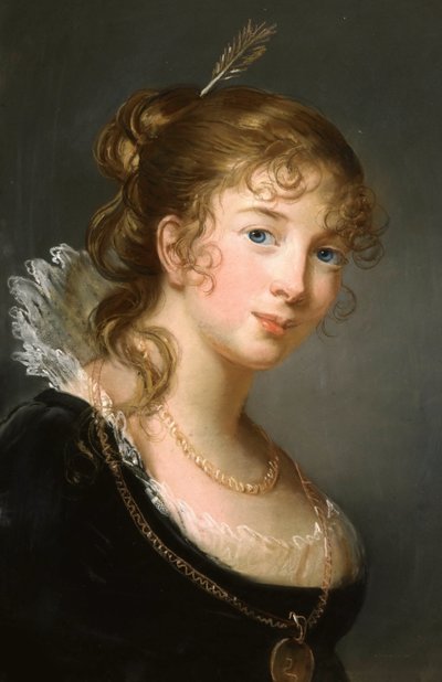 プロイセンのフレデリカ・ドロテア・ルイーズ王女 1770-1836 年、ラジヴィル伯爵夫人、c. 1801年。 作： Elisabeth Louise Vigee Lebrun