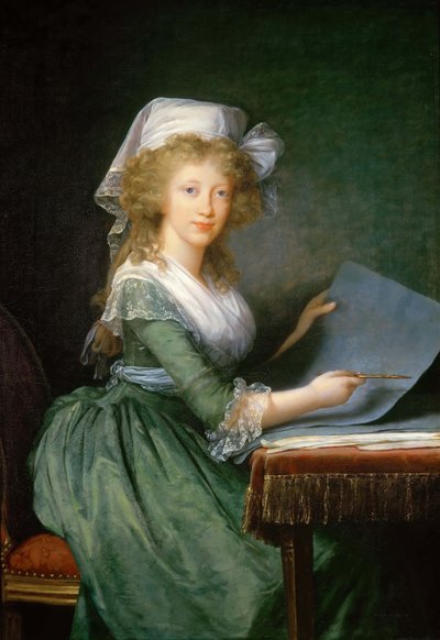 ナポリとシチリアのルイーザ マリア王女 1773 ～ 1802 年、c. 1790年。 作： Elisabeth Louise Vigee Lebrun
