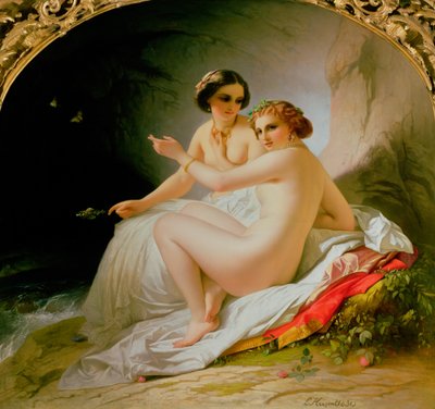 1830年の海水浴客 作： Louise Marie Jeanne Hersent
