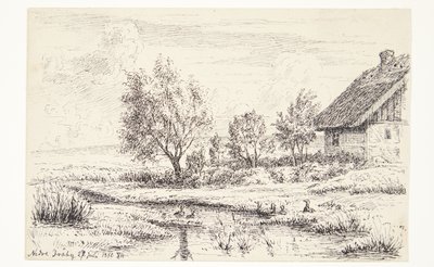 農家のある風景 作： Louise Ravn Hansen