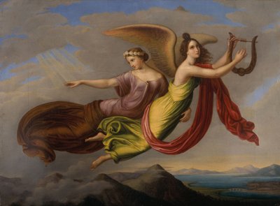 記憶と想像力 1830年頃 油彩・カンヴァス 作： Louise Seidler