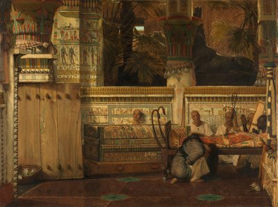 エジプトの未亡人 作： Lourens Alma Tadema