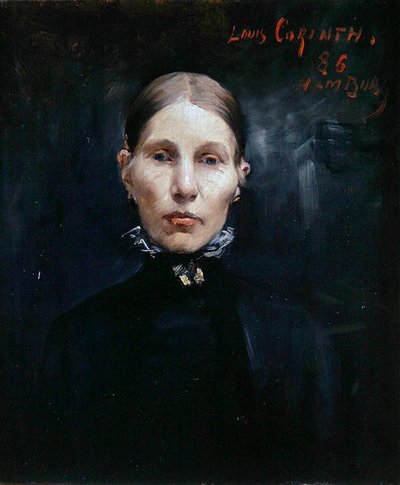 ハンブルグの女性の肖像 作： Lovis  Corinth