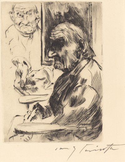 アルターマン老人、1916年。 作： Lovis Corinth