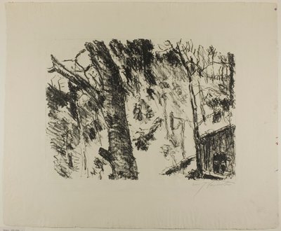 ブナの森、山の中の春先から 作： Lovis Corinth