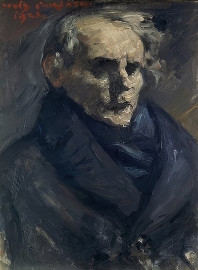 画家ベルント・グレンヴォルドの肖像。 1923 作： Lovis Corinth