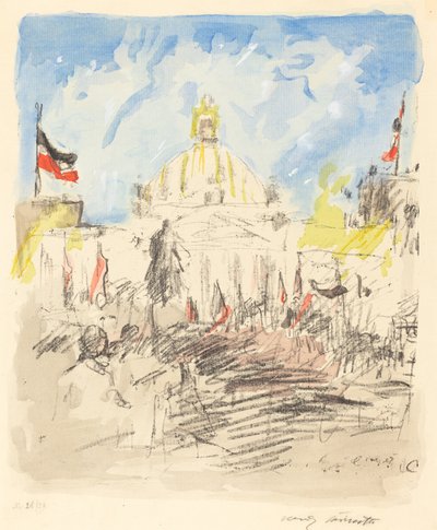 Bismarckfeier ビスマルクのための祝賀会、1915年。 作： Lovis Corinth
