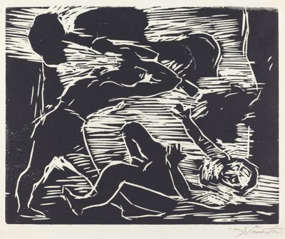 兄弟殺し（カインとアベル） 作： Lovis Corinth