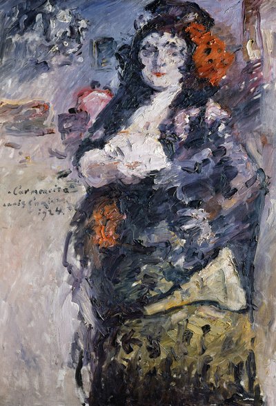 カルメンチータのスペイン服のシャーロットベレンドコリントの肖像 作： Lovis Corinth