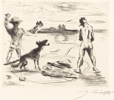 トリマルキオのガストマール: pl. VII (トリマルキオの饗宴: pl. VII) 作： Lovis Corinth