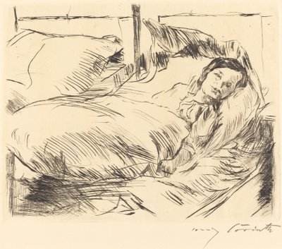 The Sick Child 病気の子供 1918年 作： Lovis Corinth