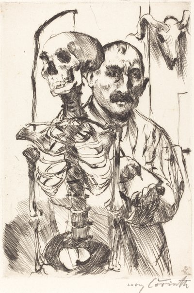 芸術家と死II 芸術家と死II』1916年。 作： Lovis Corinth