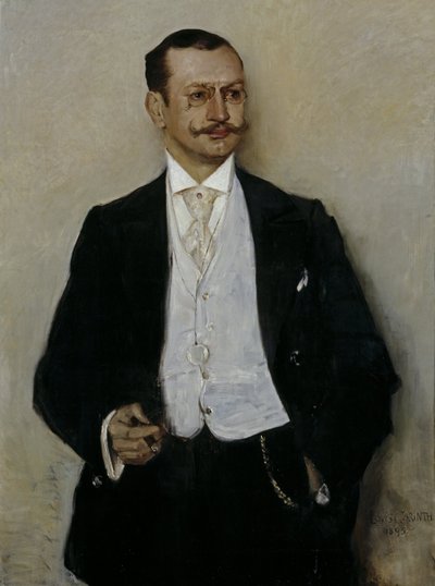 そこにカール・ストラスマンが絵を描く 作： Lovis Corinth