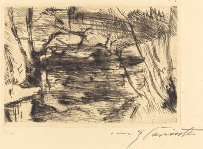 Der Neue See (新しい湖) 作： Lovis Corinth