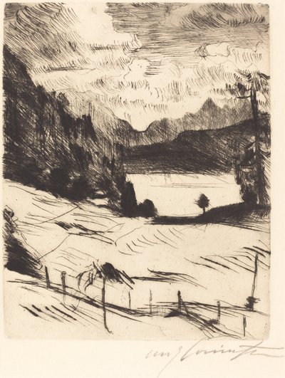 Der Walchensee The Walchensee、1920年。 作： Lovis Corinth